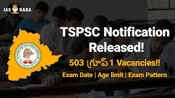 TSPSC Group-1 Notification Released | Telangana Government Jobs | 503 Vacancies |