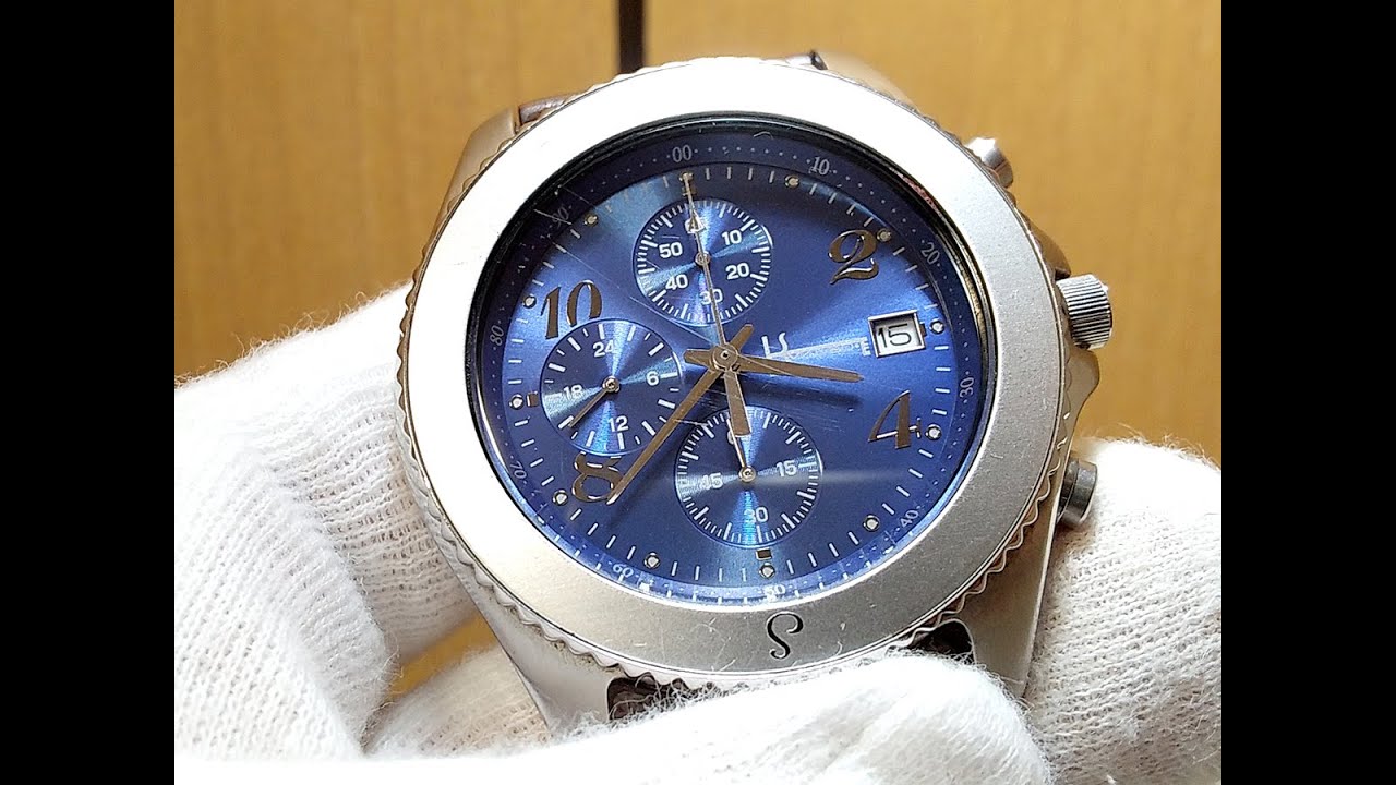 CITIZEN 0610-345827 1/100 Second Hand Chronograph Watch - YouTube