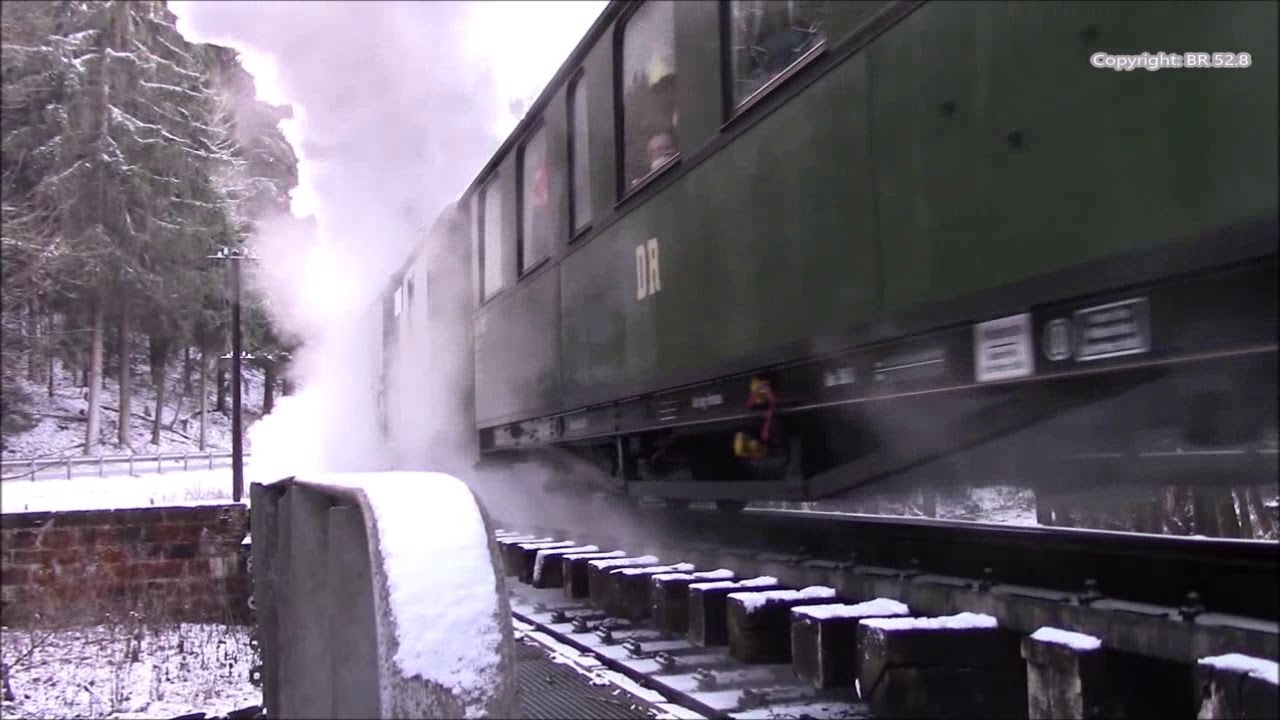 Winterlicher Kurzbesuch bei der Pressnitztalbahn