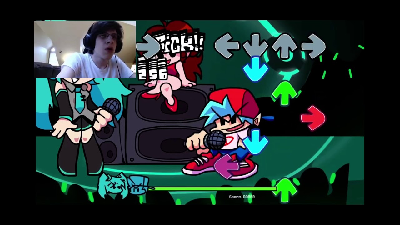 Beating The Intense Singing of Hatsune Miku mod in FNF be like: