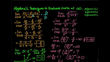 1.9 Part 4: Algebraic Techniques for Limits at Infinity | Differential Calculus