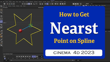 How to use Get Nearest Point on Spline node in Xpresso in Cinema 4D 2023 @MaxonVFX ​