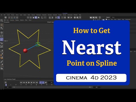How to use Get Nearest Point on Spline node in Xpresso in Cinema 4D 2023 @MaxonVFX ​