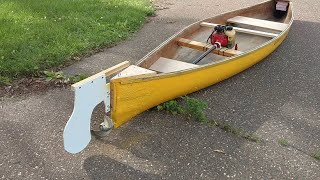Building a Motorized Canoe out of Trash