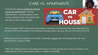 COY- Housing Plans to Remove Parking Space Requirements