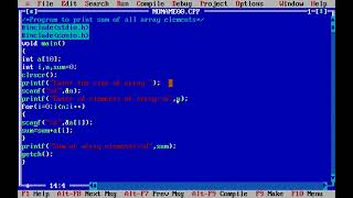 How to print Sum of Array elements in C Programming