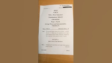 Kumaoun university M.Sc 1st sem  paper 4th - group theory and instrumentation paper