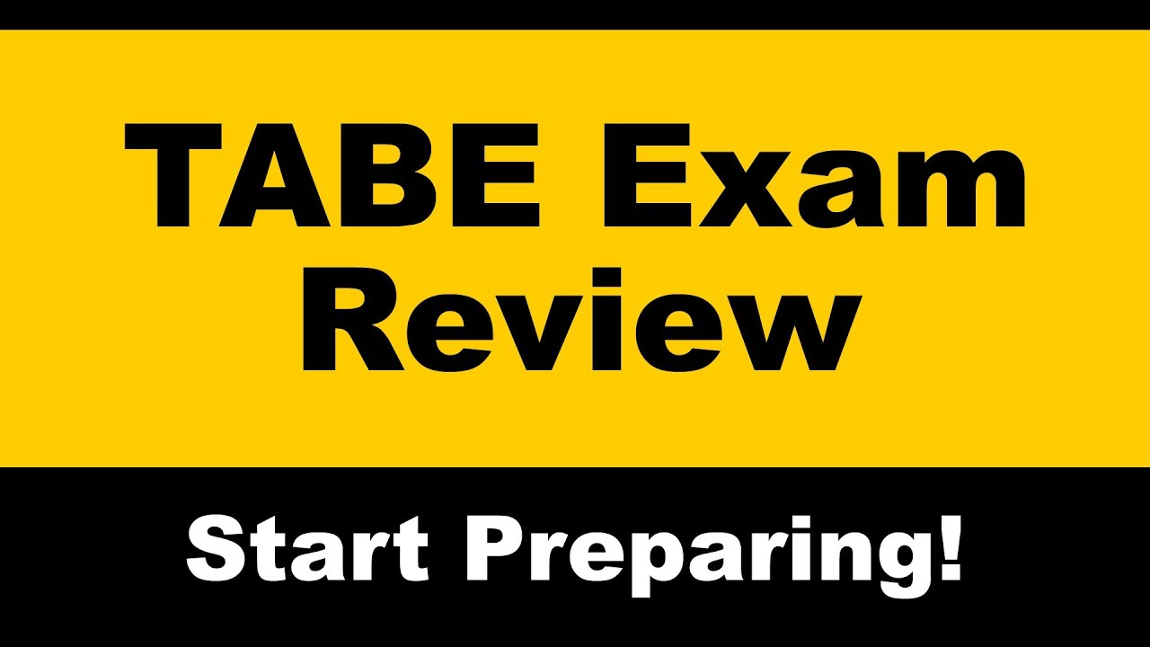 Tabe Test Practice Free Tabe Exam Math Review Youtube