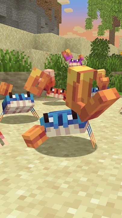 Crab rave in Minecraft