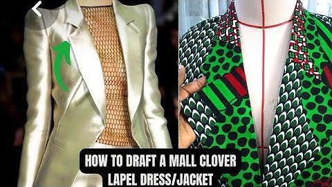 HOW TO DRAFT A PEAK COLLAR LAPEL DRESS/ JACKET #shawlcollar #lapel #patterndrafting
