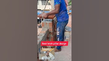 how to bricks pillar design #shorts