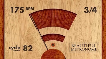 175 BPM 3/4 Wood Metronome HD