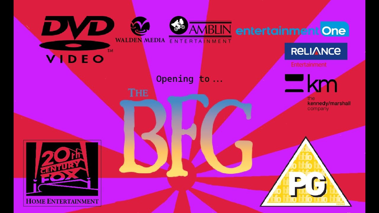 Opening to The BFG 2016 UK DVD