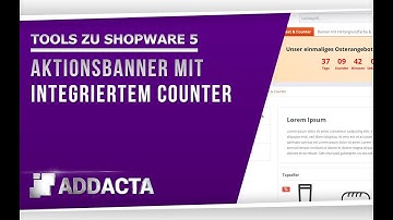 Kostenloses Shopware 5 Plugin - Aktionsbanner mit integriertem Counter