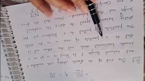 elastic string exercise 4.1