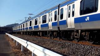 水戸線　E531系K455編成　751M　普通友部行
