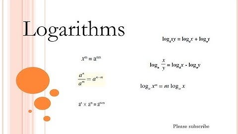 Logarithms 1.5   ( 1 to 4 )