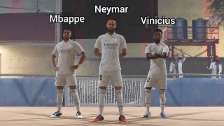 FIFA 23 VOLTA - Neymar Mbappe Vinicius vs Messi Lewandowski Araujo - VOLTA 3v3