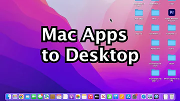 Wie kann ich eine App auf den Desktop ziehen Mac?