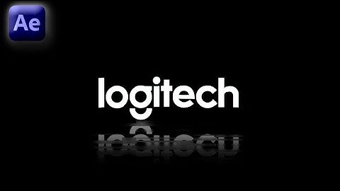 Logitech Logo Reveal In Adobe After Effects - After Effects Tutorial - No Plugins.