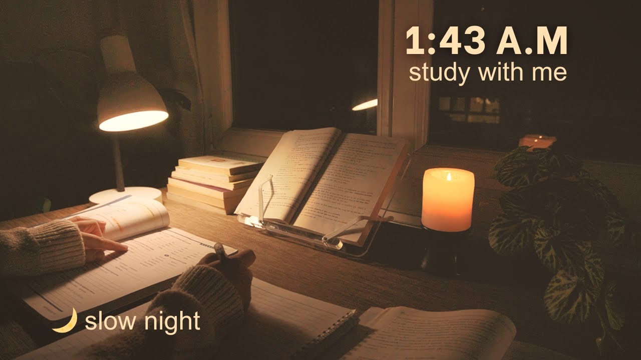 MIDNIGHT STUDY 🎧 | Cozy Desk | Calm Study Session 🌙 - YouTube