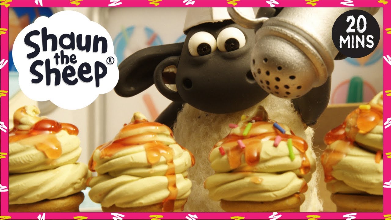 ⁣Shaun the Sheep 🐑 Full Episodes 😋🍦 Ice Cream & Food Party Compilation | Cartoons for Kids