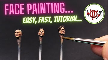 How to paint FACES and SKINTONES with ACRYLICS in 1/35 scale?