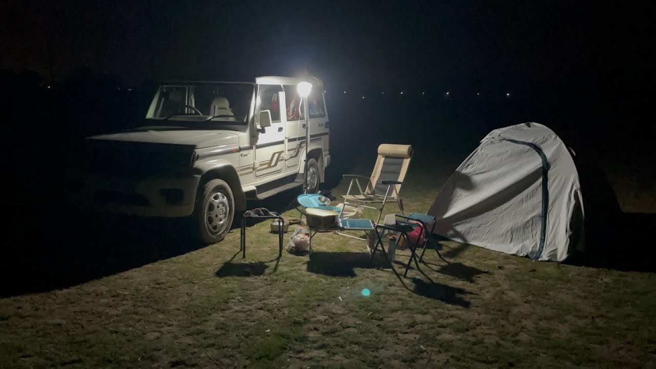 Night Camping In Delhi NCR With BOLERO - YouTube