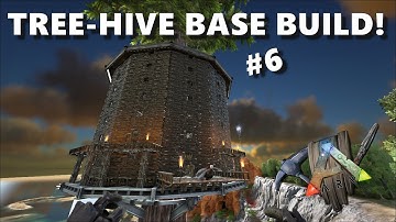 ARK Survival Evolved: S5EP6 REDWOOD TREE-HIVE BASE BUILDING!