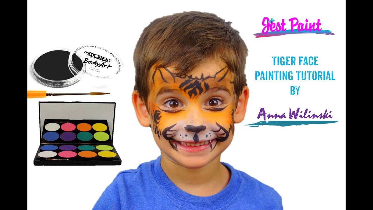 Tiger Face Painting Tutorial YouTube