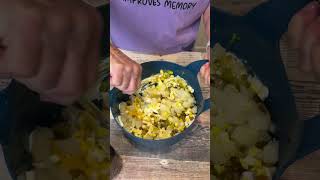 Mama Sue makes POTATO SALAD, from the Volume 1 cookbook.