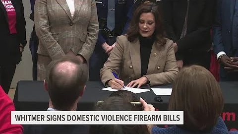 Domestic violence firearm bills signed into law in Michigan