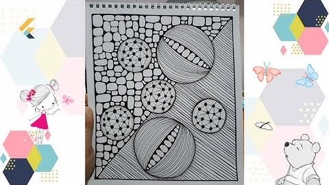 Zentangle pattern part 15| Beginners friendly| SoftLine Studio
