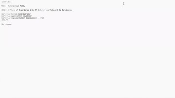 Batch 20 - Servicenow Telugu Class 1 | Servicenow Demo || @anjireddygade