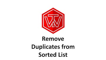 Remove Duplicates from Sorted List | LeetCode 83 | Coding Interview Tutorial