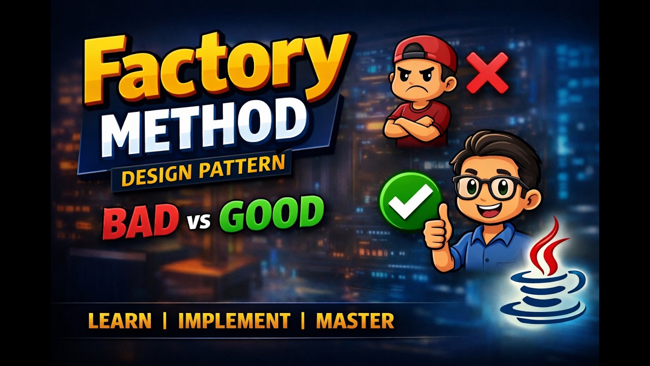 2. Factory Method Design Pattern | Bad vs Good Example - YouTube