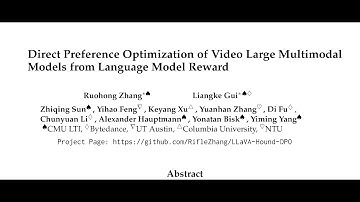 [QA] Direct Preference Optimization of Video Large Multimodal Models from Language Model Reward