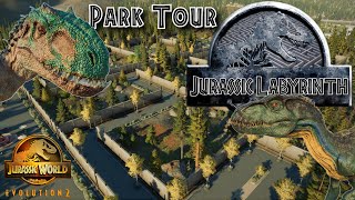 Jurassic Labyrinth - Park Tour (JWE2) - BIGGEST PARK YET!