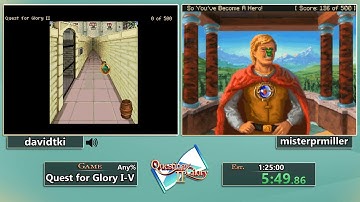 Questing for Glory 2: Quest for Glory Series Race with misterprmiller and davidtki