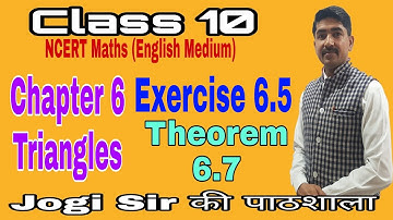 Class 10/Exercise 6.5 /Theorem 6.7 /Chapter 6/Triangles  /NCERT/Cbse /Maths/bseh