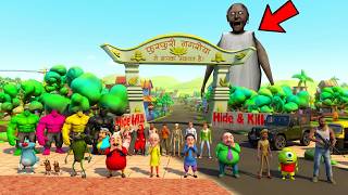 Franklin Plays Hide and Kill With Motu Patlu in Indian Bike Driving 3d 😱