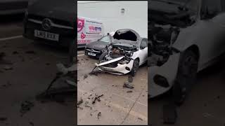 Audi RS3 crashed