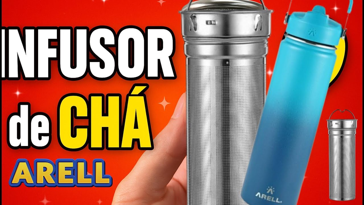 O INFUSOR DE CHÁ PERFEITO para sua Garrafa Arell! 🍵✨ | Serve 650ml e 946ml!