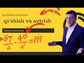 19. Algebraik kasrlarni qo'shish va ayirish (7 Sinf)
