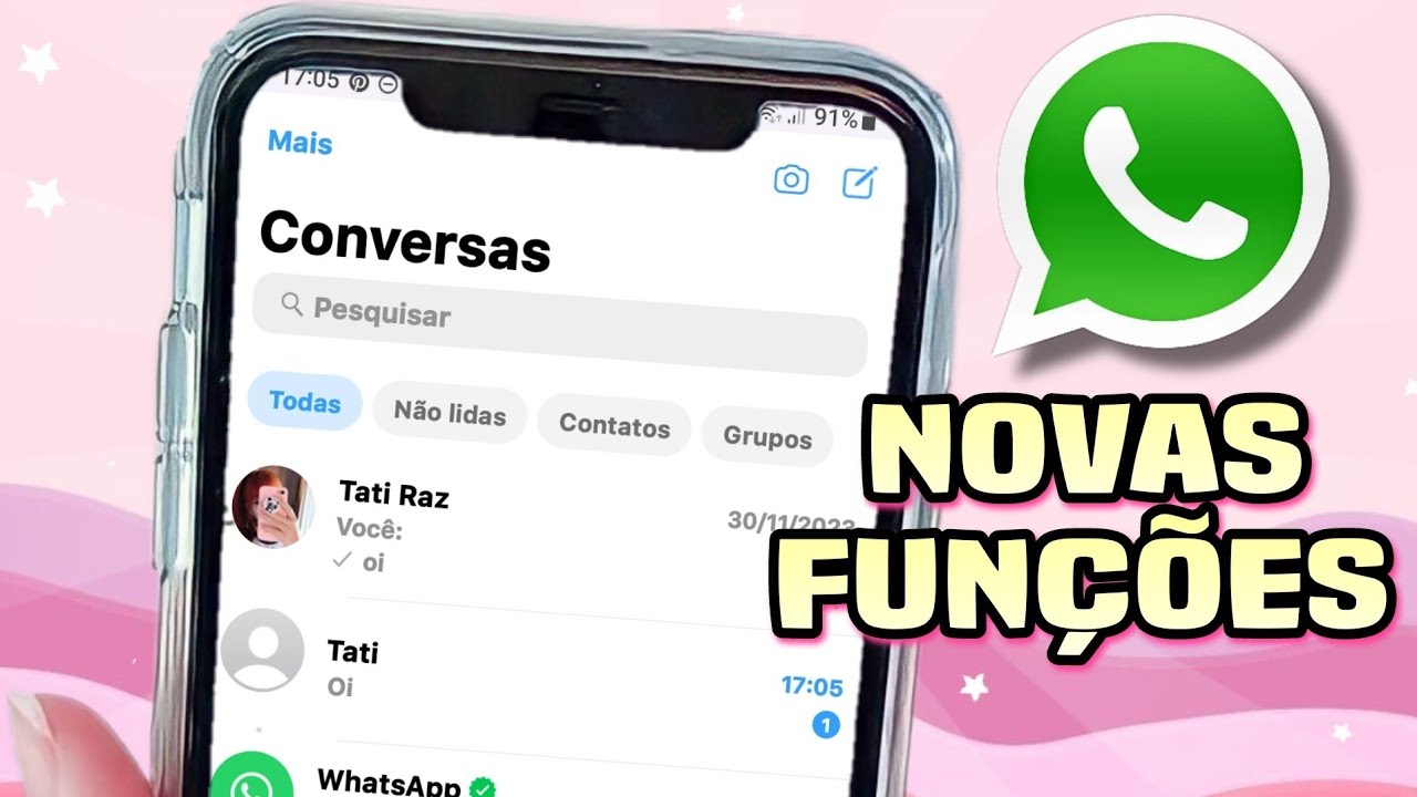 WHATSAPP IGUAL IPHONE IOS 16 NO ANDROID 2023 🥳 Fouad iOS e MB iOS Novas ...