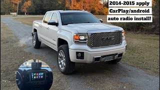 My 2015 GMC Sierra Aftermarket Radio Install Eonon (GMSX7/A505) with apple CarPlay an android auto
