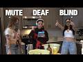 Blind Deaf Mute Cake Baking Challenge w/ Bailey and Aims