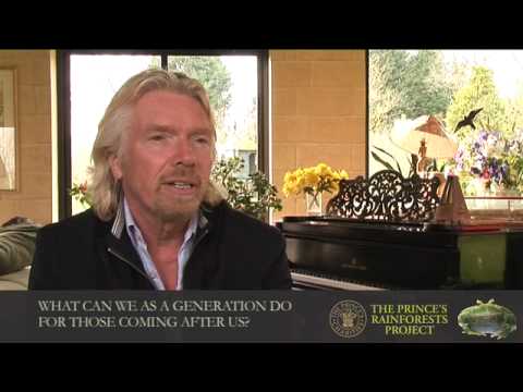 Richard Branson discusses rainforests and climate ...