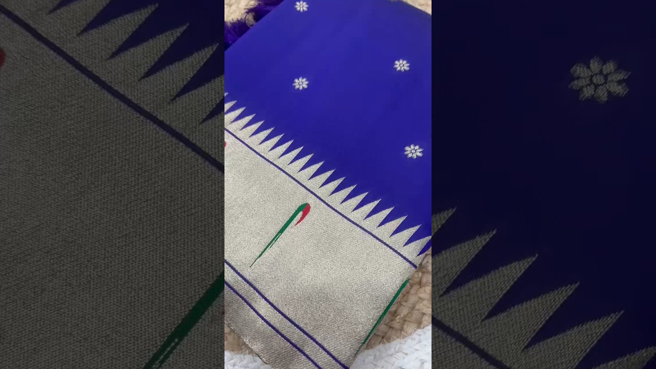 Soft Paithani Silk Meenakari Peacock Pallu Saree