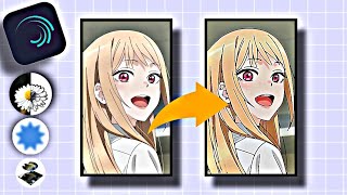 Anime Increase Quality Tutorial | Alight motion | Tiktok Quality | find edges | CC | For anime Edits